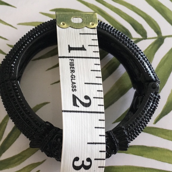 Vintage black hinge bracelet - Picture 2 of 4